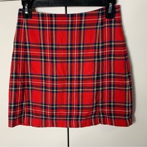 Brandy Melville Tartan Plaid Mini Skirt